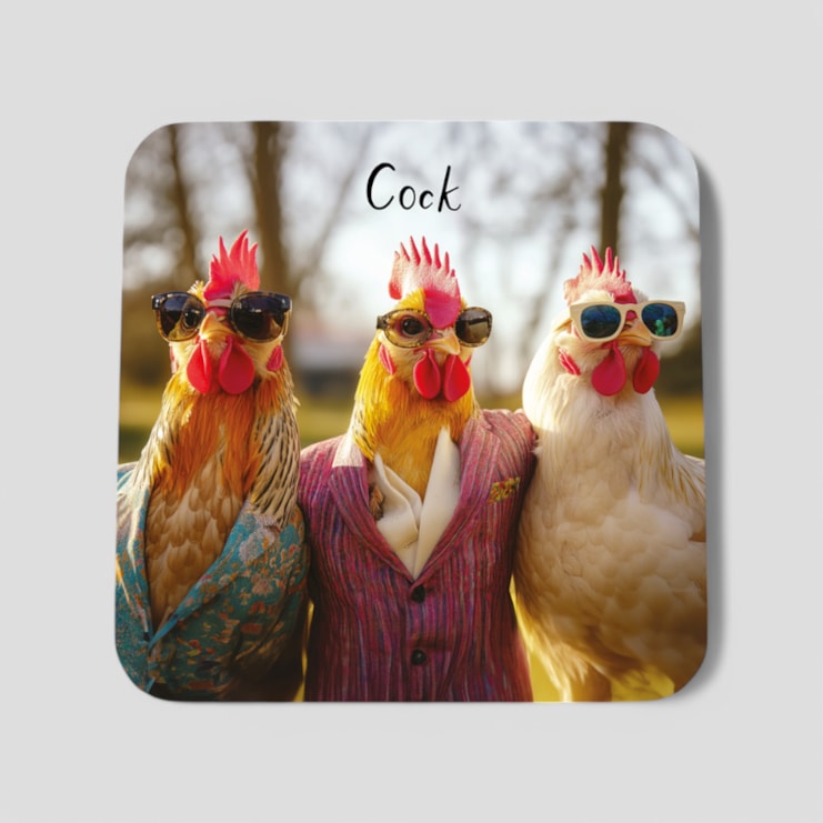 Drinks Coaster - Cock