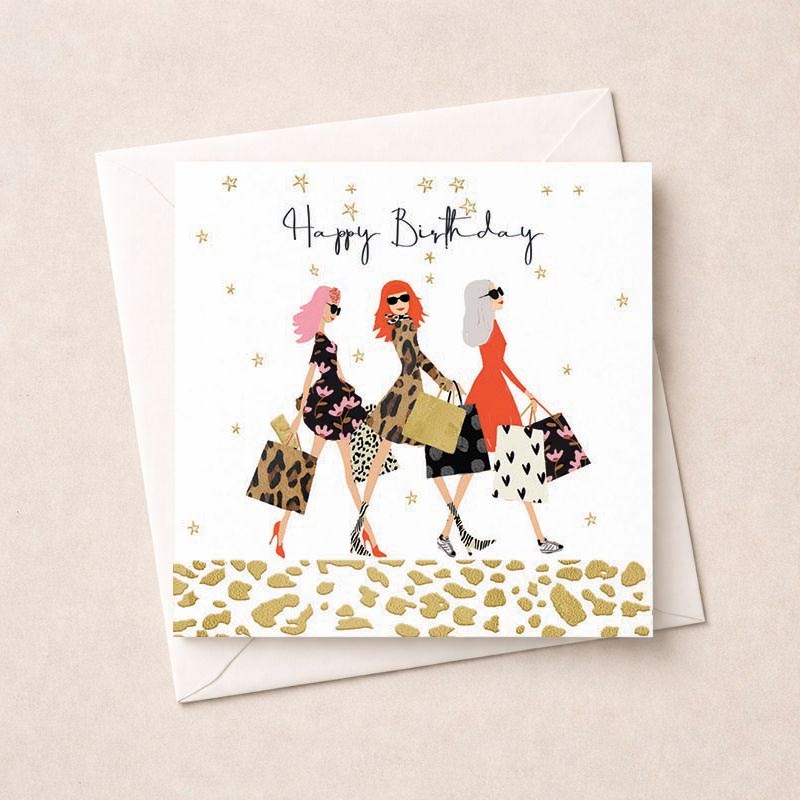 An image of Birthday Card - Shopping Trip