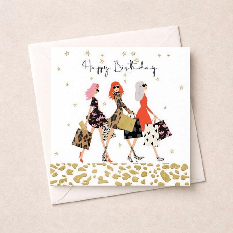 Birthday Card - Shopping Trip Birthday Card - Shopping Trip