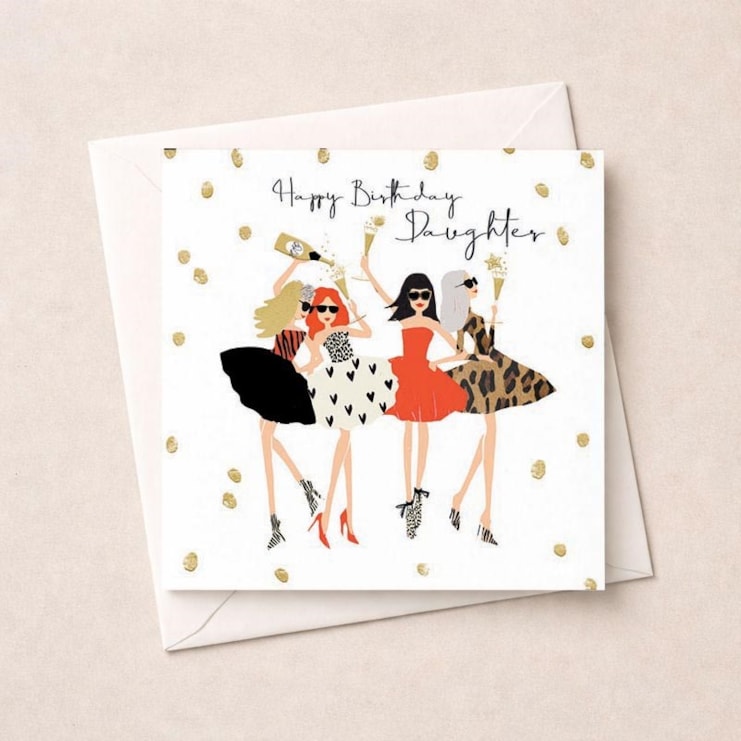 Daughter Birthday Card - Glam Girls Daughter Birthday Card - Glam Girls