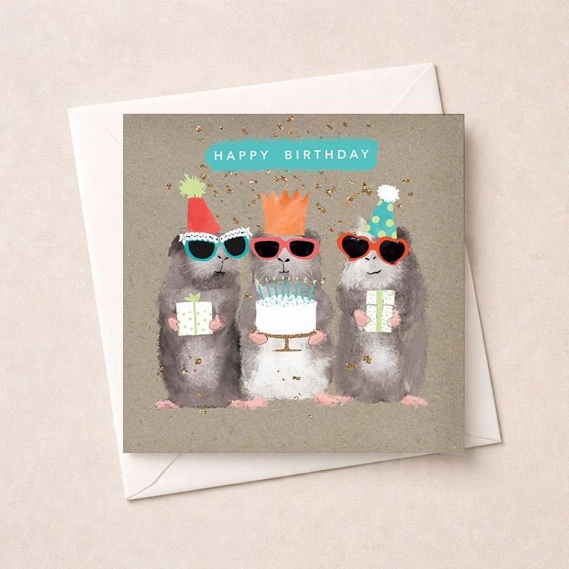 An image of Birthday Card - Hamsters