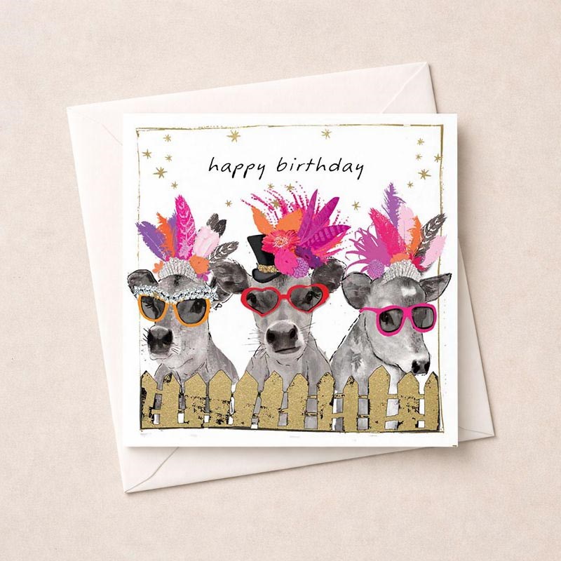 An image of Birthday Card - Birthday Cows