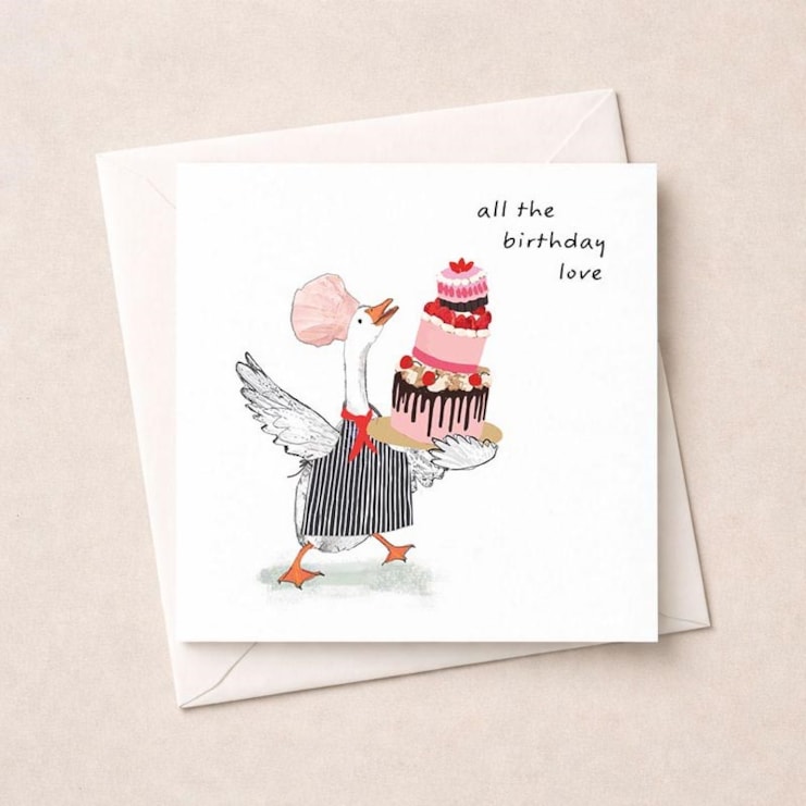 Birthday Card - Baking Goose Birthday Card - Baking Goose