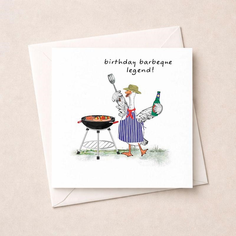 An image of Birthday Card - BBQ Goose