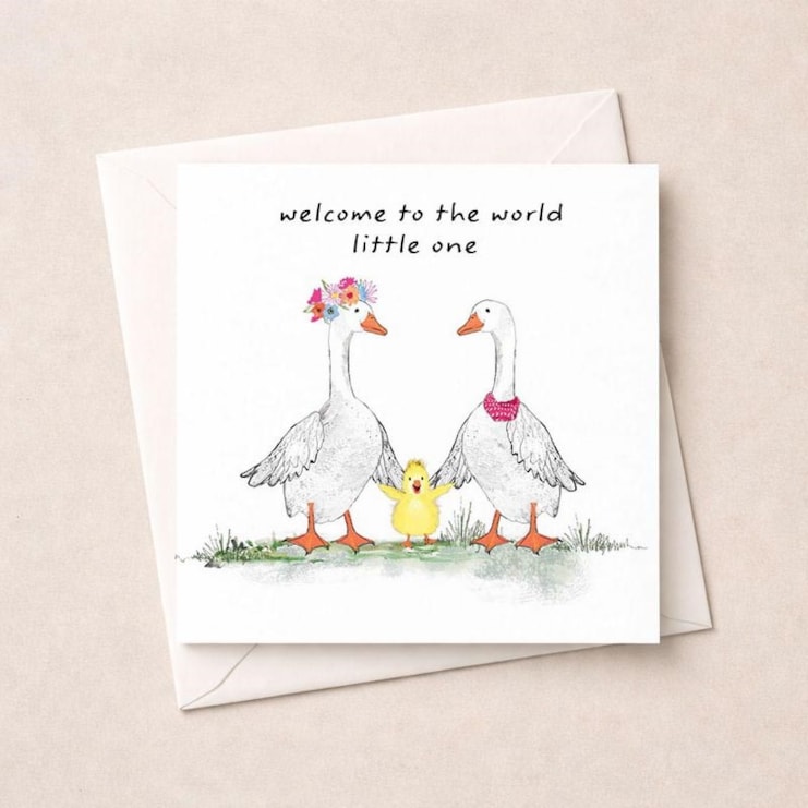 New Baby Card - Welcome Little One New Baby Card - Welcome Little One