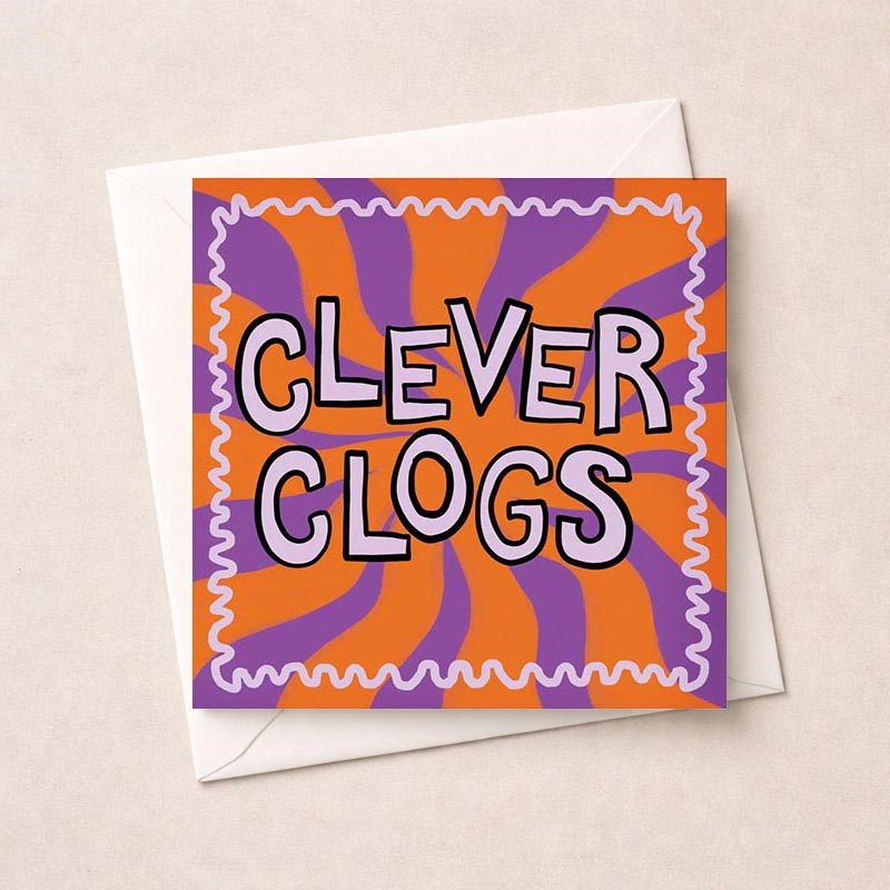 An image of Congratulations Card - Clever Clogs