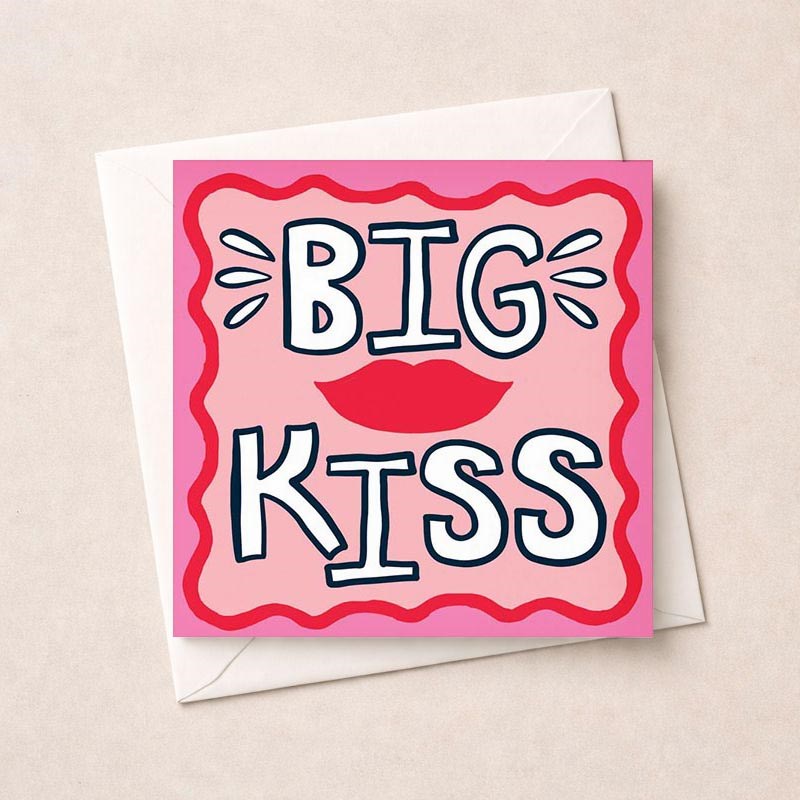 An image of Anniversary Card - Big Kiss