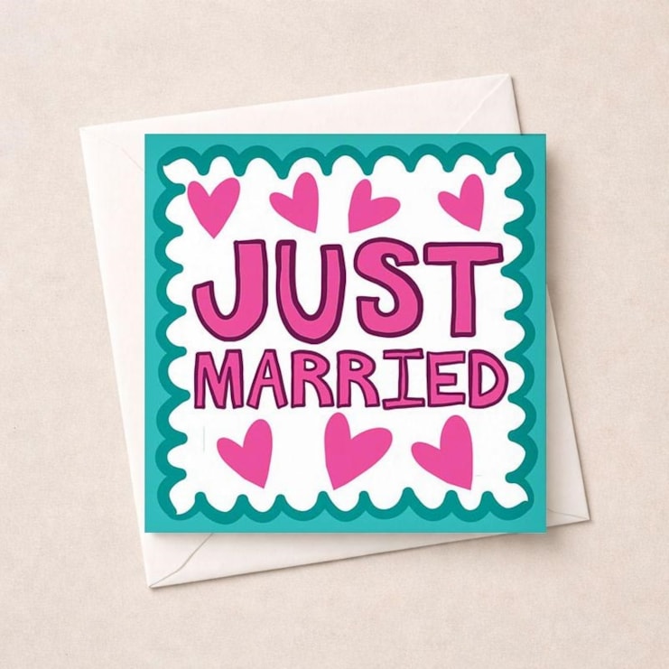 Wedding Card - Just Married Wedding Card - Just Married