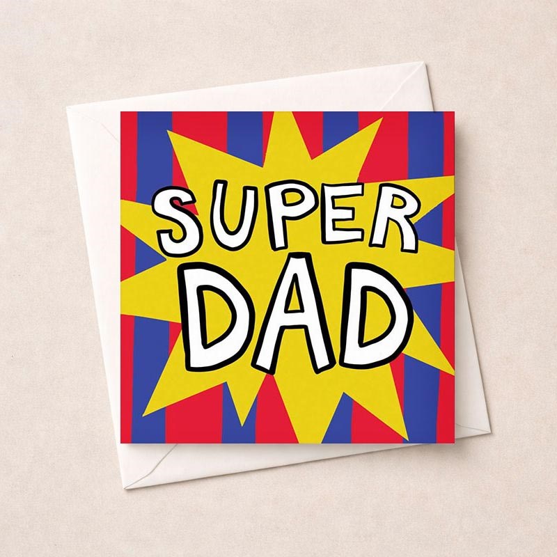 An image of Dad Birthday Card  - Super Dad