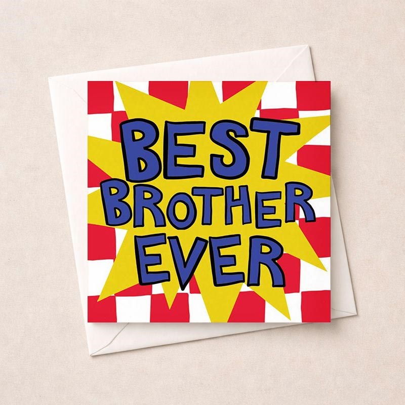 An image of Brother Birthday Card - Best Brother Ever