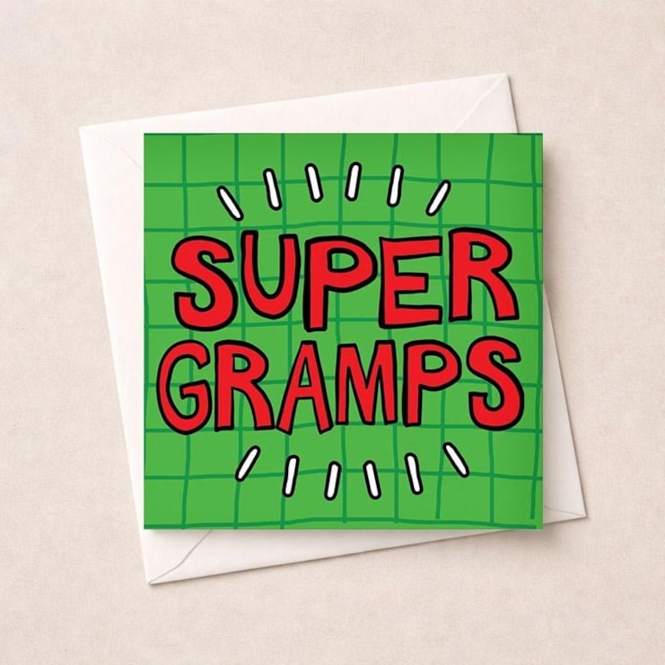 Gramps Birthday Card - Super Gramps Gramps Birthday Card - Super Gramps