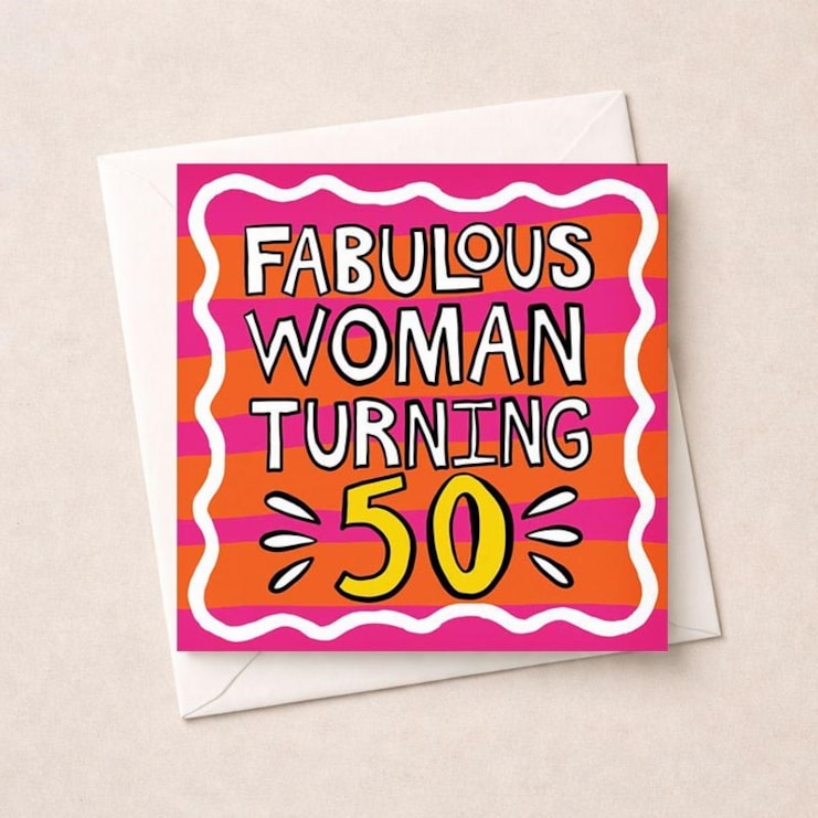 Age 50 Birthday Card - Fabulous Woman Turning 50 Age 50 Birthday Card - Fabulous Woman Turning 50