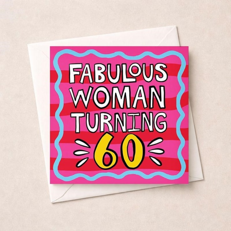 Age 60 Birthday Card - Fabulous Woman Turning 60 Age 60 Birthday Card - Fabulous Woman Turning 60