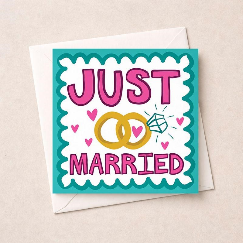 An image of Wedding Card - Just Married