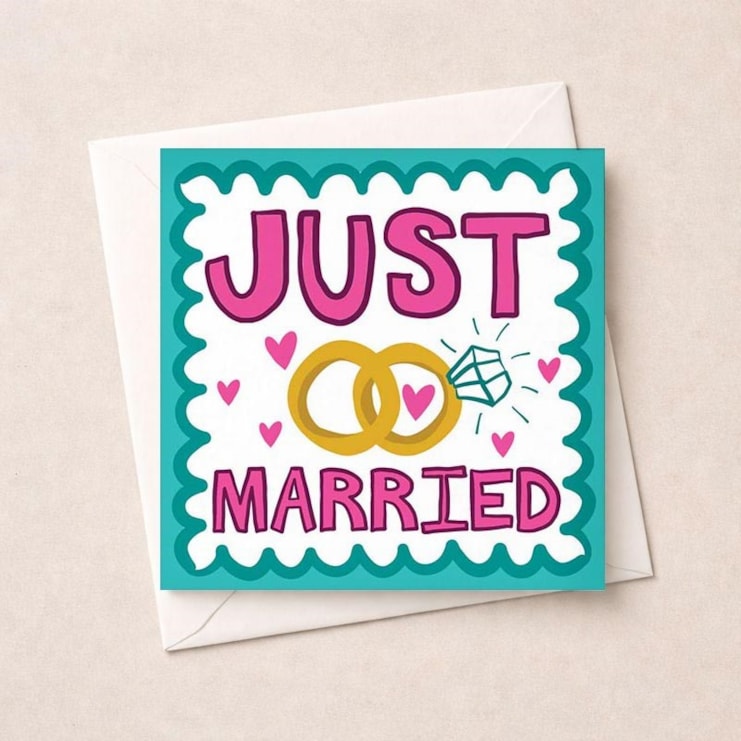 Wedding Card - Just Married Wedding Card - Just Married