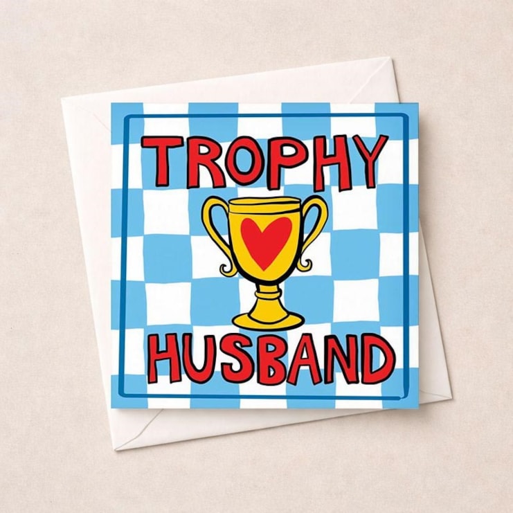 Husband Anniversary Card - Trophy Husband Husband Anniversary Card - Trophy Husband
