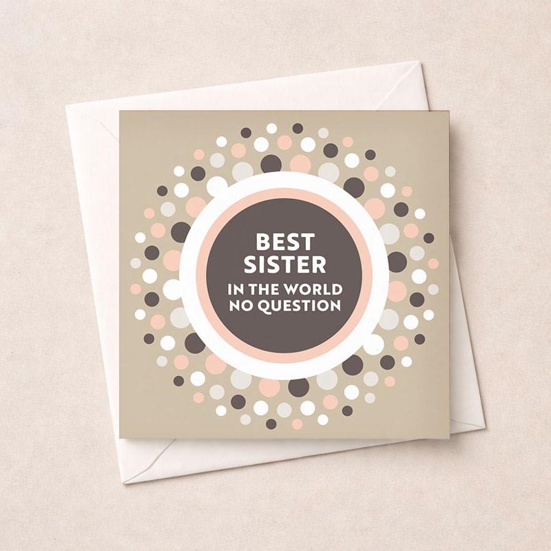 An image of Sister Birthday Card - Best Sister