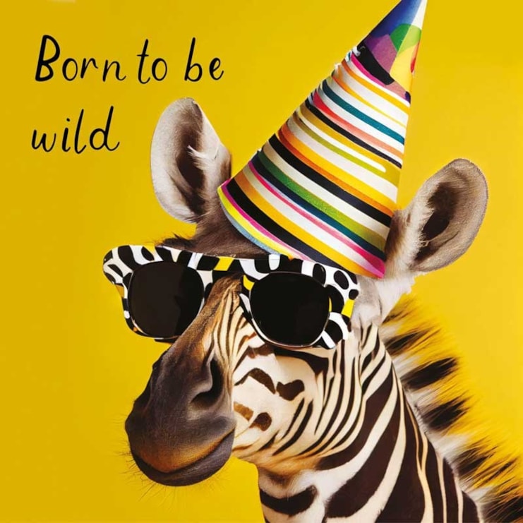 Open Card - Wild Zebra Open Card - Wild Zebra