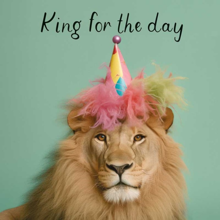 Birthday Card - King For The Day