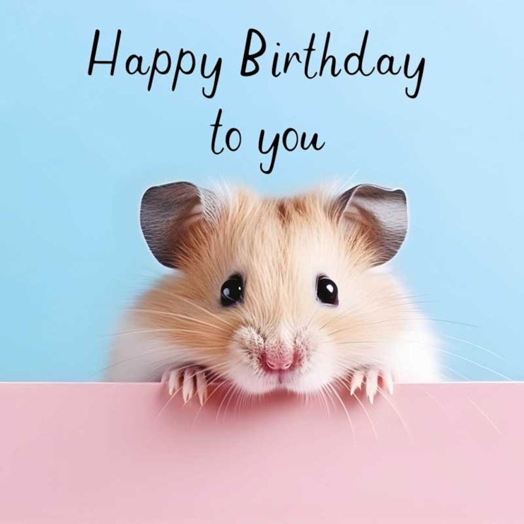 Birthday Card - Mouse