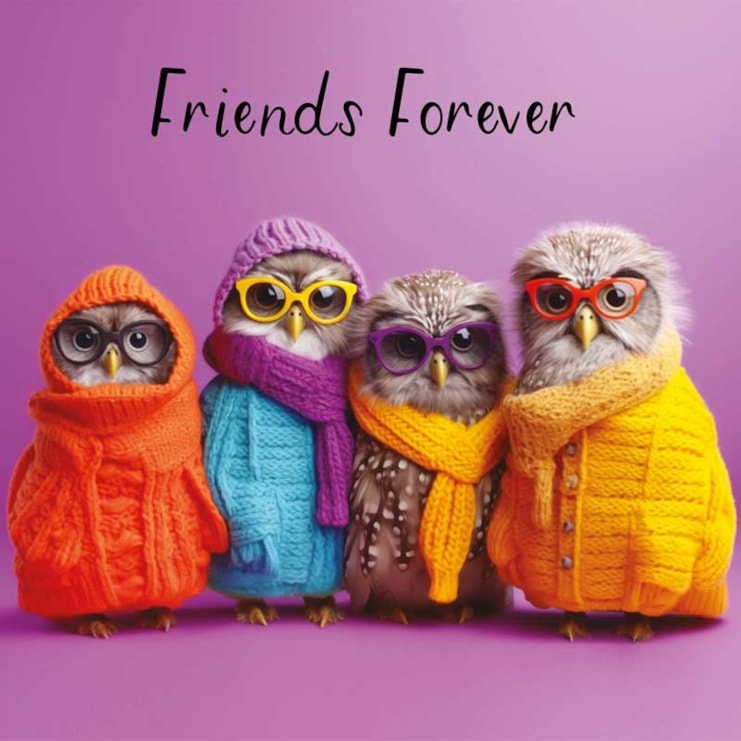 Friendship Card - Owls Friendship Card - Owls