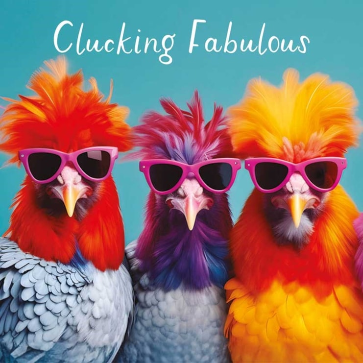 Open Card - Clucking Fabulous