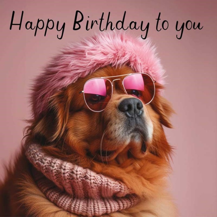 Birthday Card - Fabulous Dog Birthday Card - Fabulous Dog