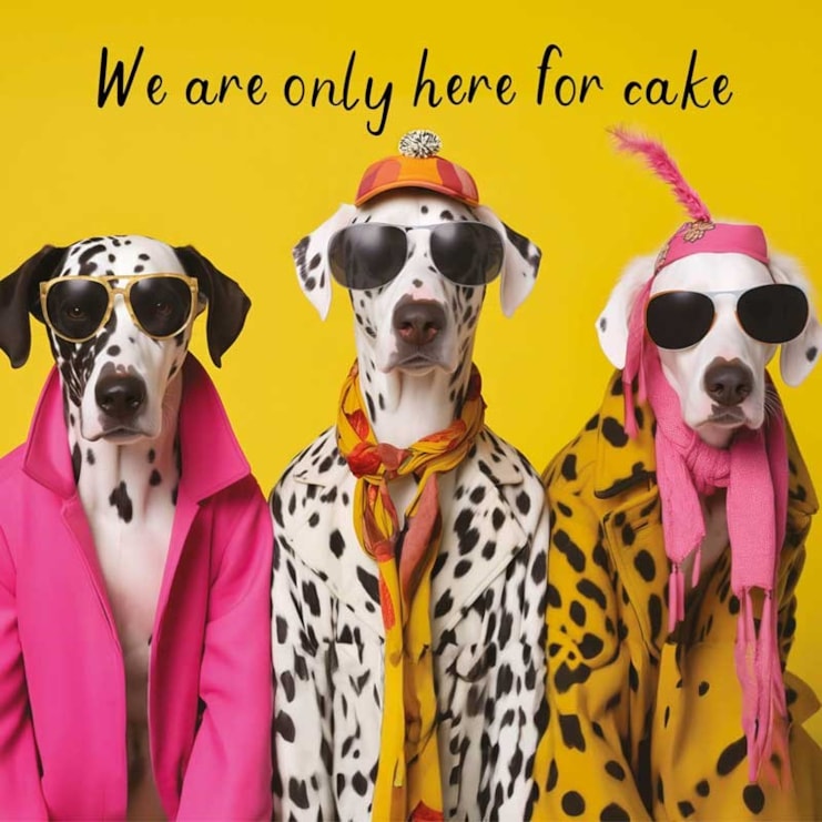 Open Card - Only Here For Cake