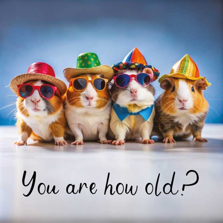 Birthday Card - You Are How Old? Birthday Card - You Are How Old?