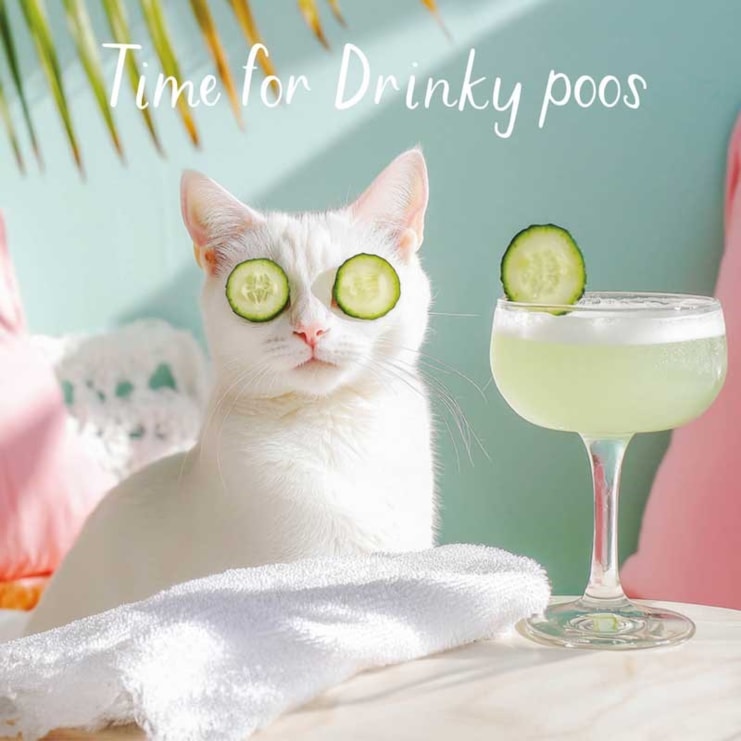 Open Card - Drinky Poos Open Card - Drinky Poos