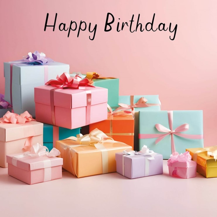 Birthday Card - Happy Birthday Presents