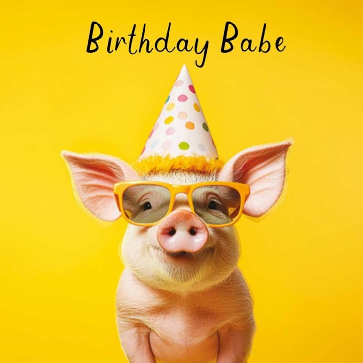 Birthday Card - Birthday Babe Birthday Card - Birthday Babe