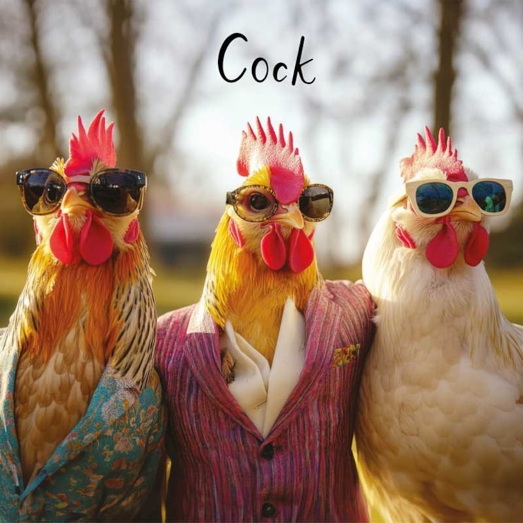 Open Card - Cock