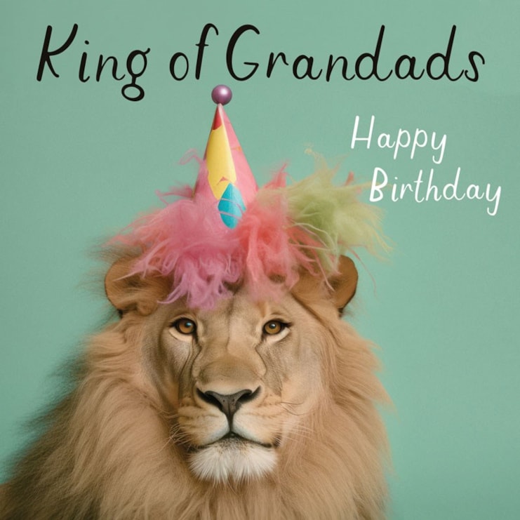 Grandad Birthday Card - King Of Grandads