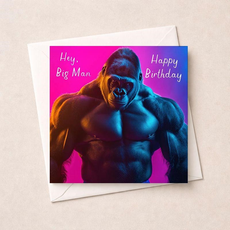 An image of Birthday Card - Hey Big Man