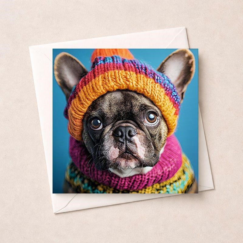 An image of Open Card - French Bulldog