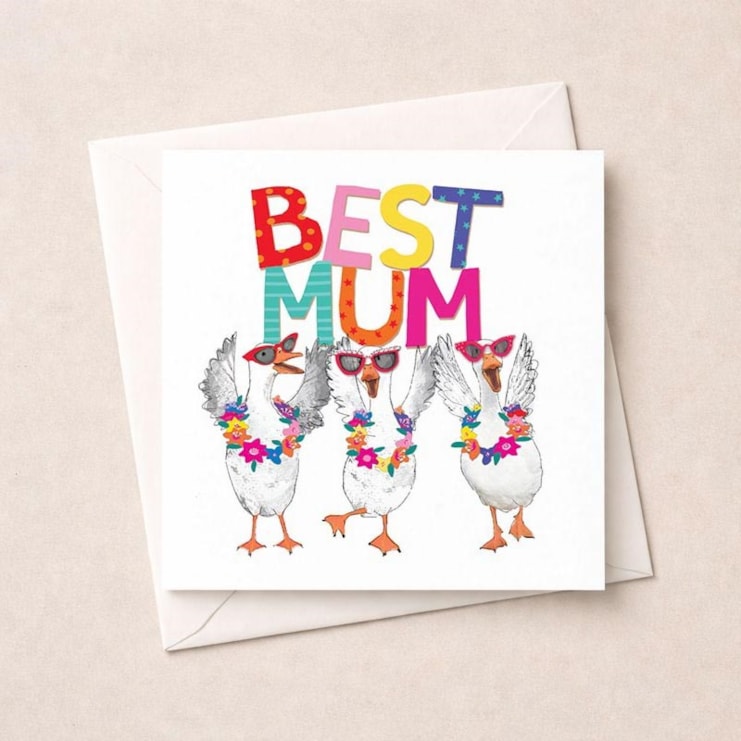 Open Card - Best Mum Geese Open Card - Best Mum Geese