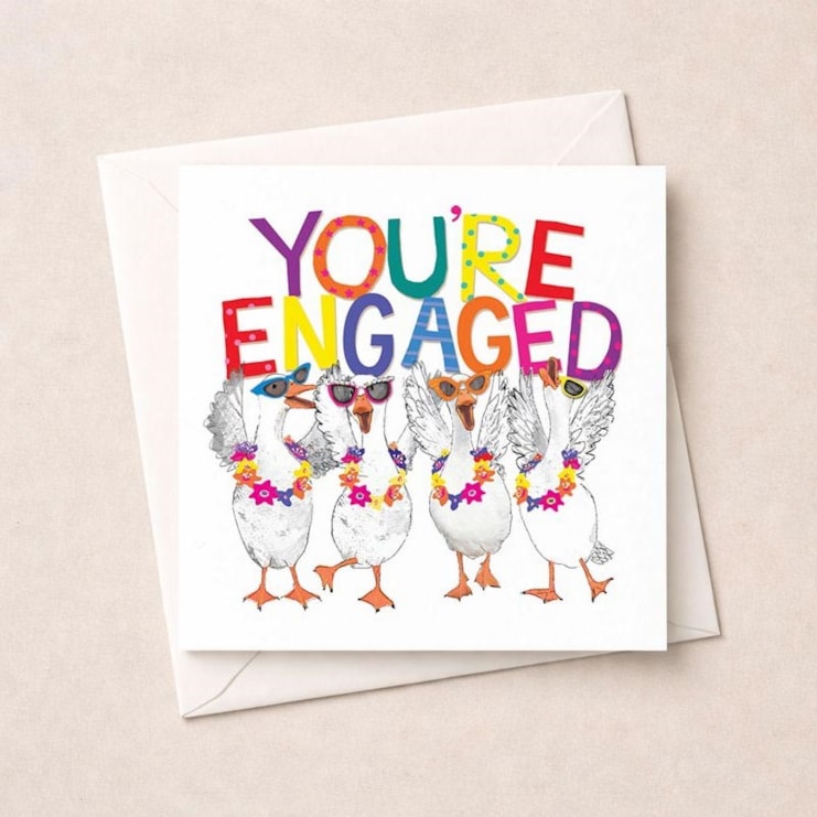 Engagement Card - You're Engaged Geese Engagement Card - You're Engaged Geese