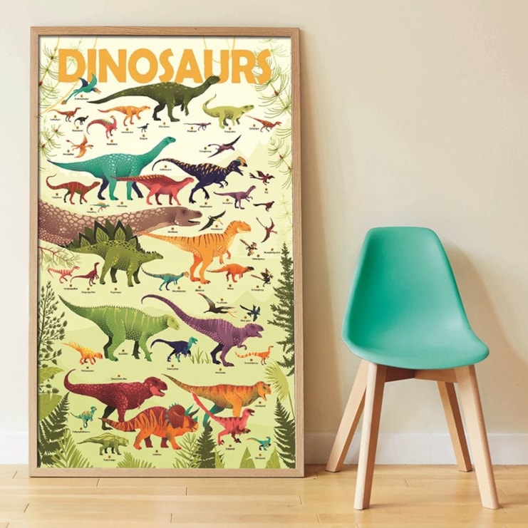 Dinosaurs Educational Poster with Stickers Dinosaurs Educational Poster with Stickers
