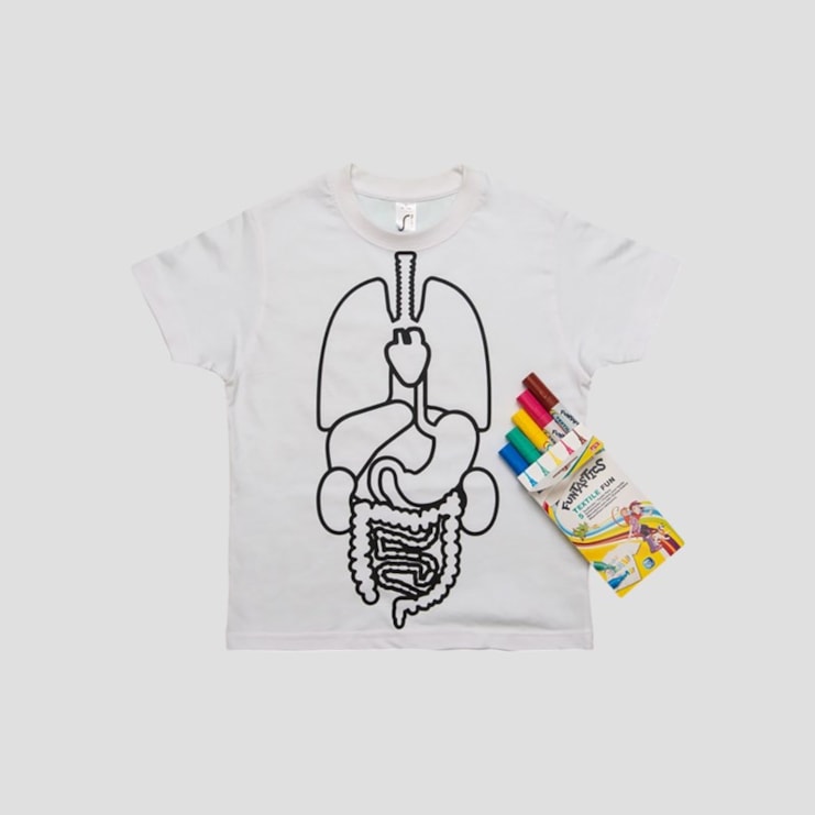 Colour-in Body Organs T-shirt Colour-in Body Organs T-shirt