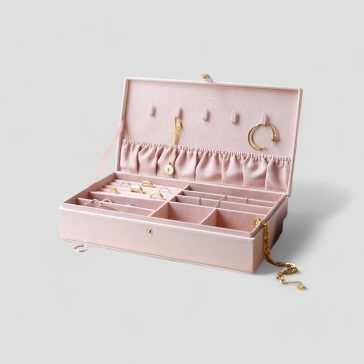 Large Pink Jewellery Box Large Pink Jewellery Box