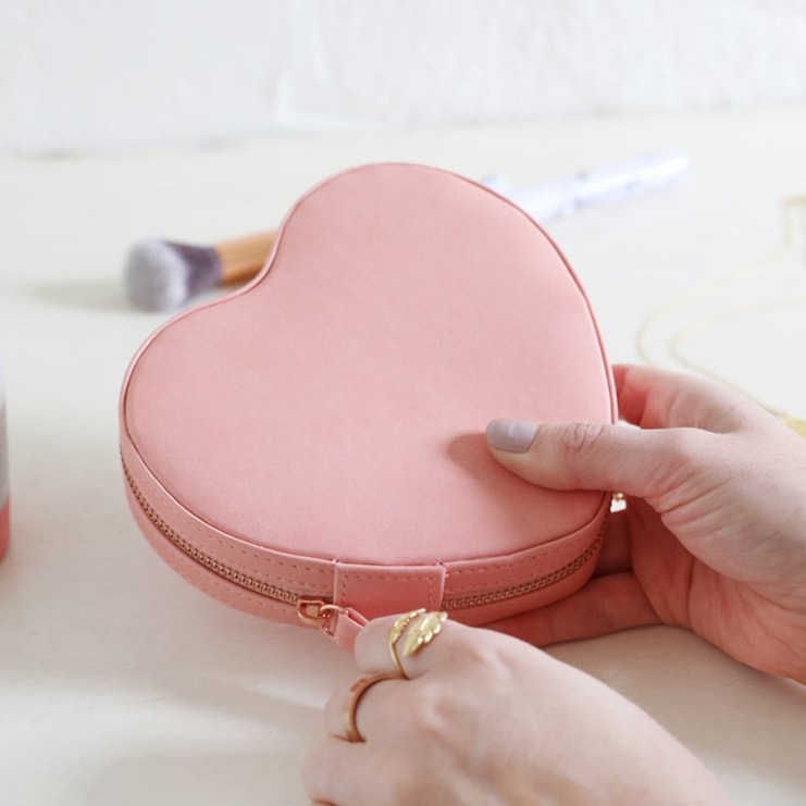 Pink Heart Jewellery Case Pink Heart Jewellery Case