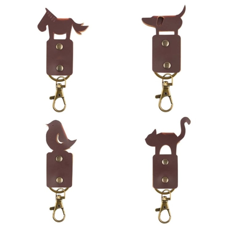 Recycled Leather Keyrings