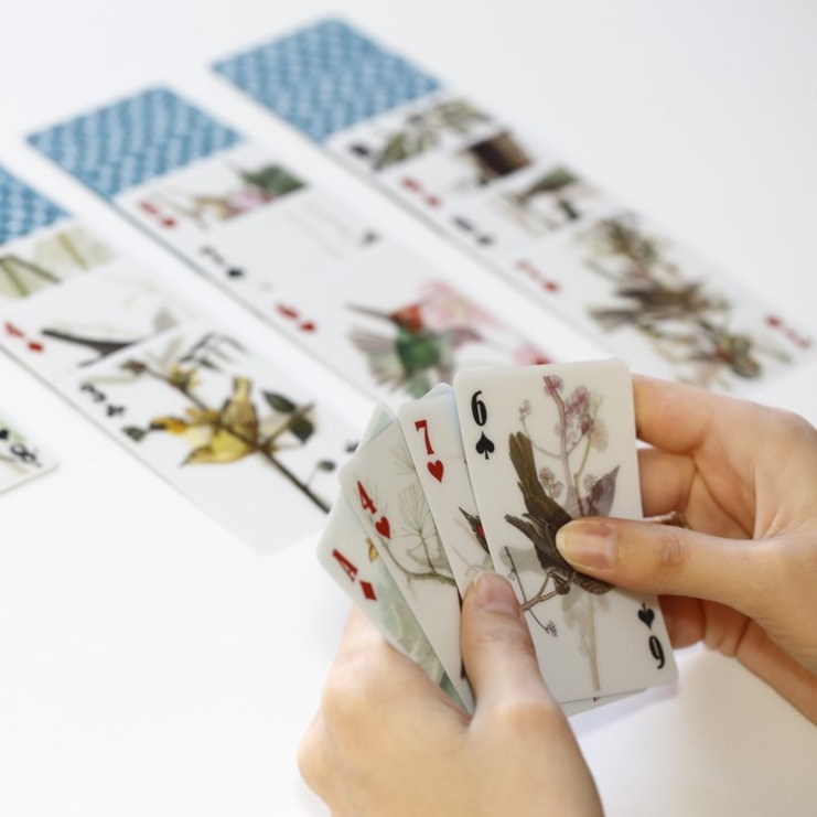 3D Bird Playing Cards