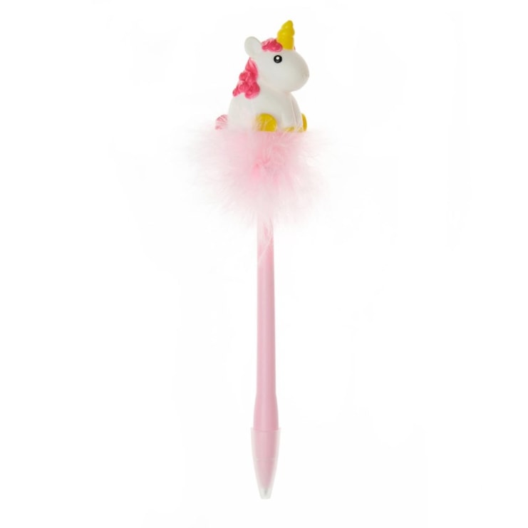 Fluffy Unicorn Pen With Light Fluffy Unicorn Pen With Light