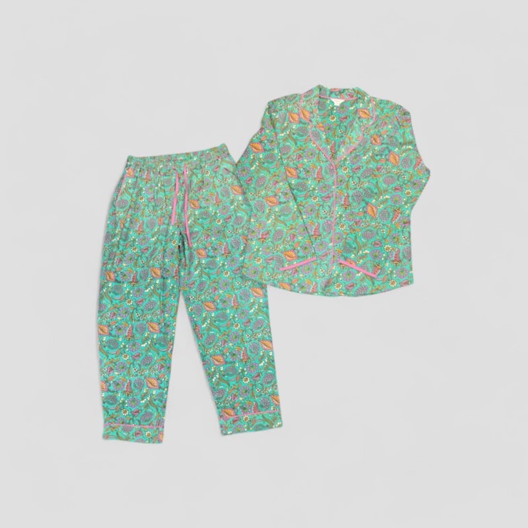 Green Floral Women's Pyjamas Green Floral Women's Pyjamas