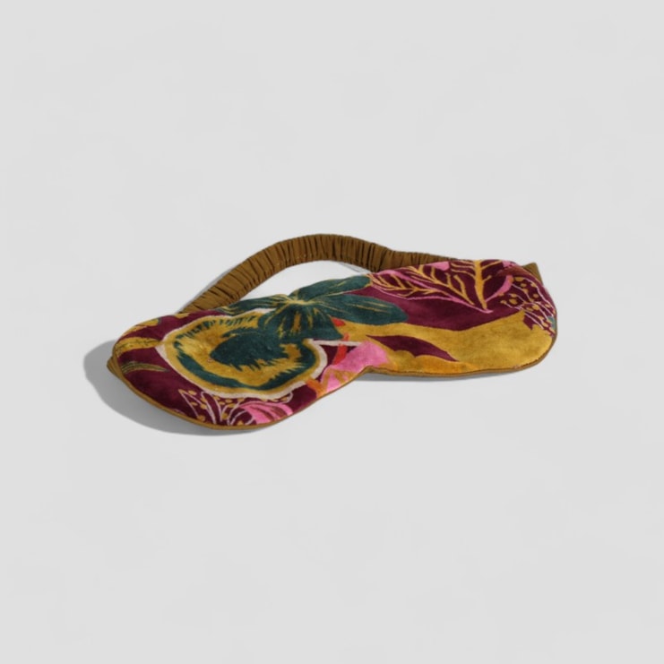 Pink Cotton Velvet Eye Mask Pink Cotton Velvet Eye Mask