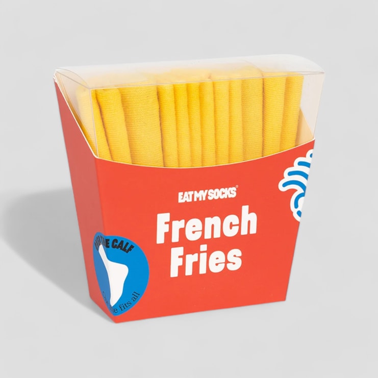 French Fries Novelty Socks