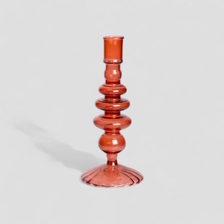 Glass Candlesticks | Choose From Three Colours Glass Candlesticks | Choose From Three Colours