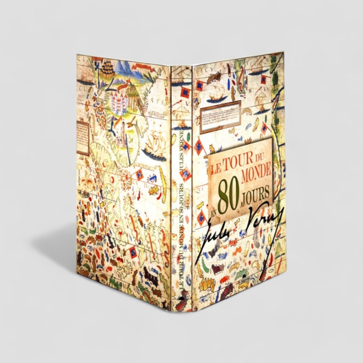 Book Lamp - Le Tour De Monde En 80 Jours Book Lamp - Le Tour De Monde En 80 Jours